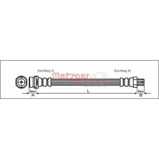 Metzger Metzger Bremsschlauch hinten Ford Mondeo III