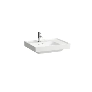 LAUFEN Aufsatz-Waschtisch MEDA 460x600x160 Ablage rechts o. Hl. o.Ül. Weiß, H8181110001121 H8181110001121