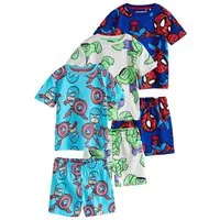 Next Pyjama 3er-Pack kurze Schlafanzüge, Marvel (6 tlg)