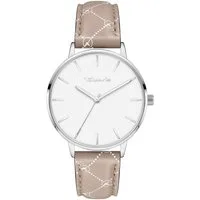 Tamaris Quarzuhr The Rosa Logo Leather Echtleder