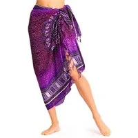 PANASIAM Sarong Pareo Maoi auch in großen Größen als Strandtuch oder, Viskose, Strandkleid tragbar Bikini Cover-up Tuch für den Strand Wrap Überwurf