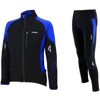 Airtracks Fahrradhose Herren Thermo Radtrikot Set Pro T (Fahrradtrikot Set, 2-tlg., Fahrradhose lang + Fahrradtrikot Langarm für Herbst-Winter) » S M L XL XXL XXXL «
