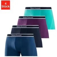 Bruno Banani Boxer Boxershorts für Herren (4er Pack) mit Steifen und Logo im Bund