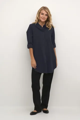 Langarm - Hemd Loose fit Midnight Marine
