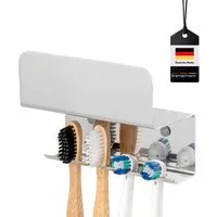 bremermann Zahnbürstenhalter Zahnbürstenhalter PUREZZA zum Kleben oder Bohren, Edelstahl hochglanz, (1-St)