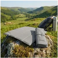 shop'n smile ideoon Thermositzkissen Faltbares Sitzkissen Outdoor Thermokissen Wasserdicht 30x32x1 cm Grau, 2-tlg., 1er-Set & 2er-Set, Faltbares, wasserdichtes Outdoor-Thermokissen für Camping, Stadion