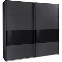 Wimex Schwebetürenschrank Bramfeld Kleiderschrank mit Glaselementen und zusätzlichen Einlegeböden
