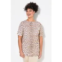 MIAMODA T-Shirt T-Shirt A-Linie Leo-Muster