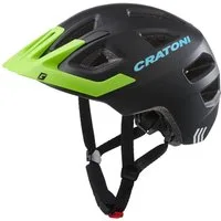 Cratoni Fahrradhelm Maxster PRO #21 matt schwarz/lime