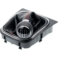 L & P Car Design Schalthebel Schaltsack Schaltknauf Auto für VW EOS Jetta Golf 5 + 6 Scirocco (Set, 1 St., Schaltknauf + Schaltsack + Rahmen), Plug&Play Montage