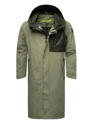 Stone Harbour Herren Regenjacke Zafaar lang geschnitten & wind- / wasserabweisend