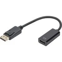 DisplayPort auf HDMI Adapter / Konverter schwarz