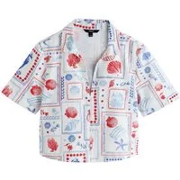 Next Jeansbluse Kurzärmeliges Jeanshemd (1-tlg)