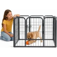 Mucola Freigehege Welpenauslauf Freigehege Absperrgitter Hundeauslauf Welpenzaun, Einfache und schnelle Montage und Demontage