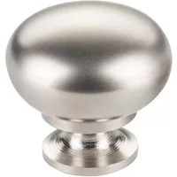 SO-TECH® Möbelknopf Schrankknopf OSCAR Ø 32,5 mm rund (1-St), Edelstahloptik matt inkl. Befestigungsschraube