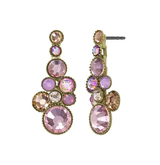 konplott - Ohrstecker - Water Cascade pink