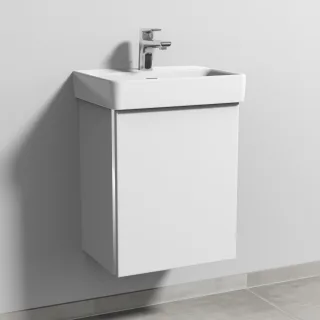 Sanipa 3way Waschtischunterbau zu Laufen Pro S Waschtisch mit 1 Tür, Weiß-Soft BR78443