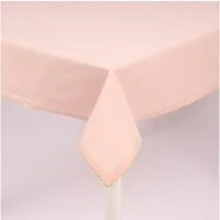 SCHÖNER LEBEN. Tischdecke Tischdecke Runa mit Borte rosa goldfarbig 150x250cm