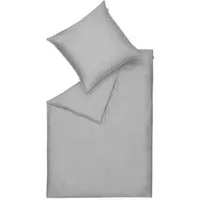 SCHÖNER WOHNEN-Kollektion Bettwäsche PURE 2.0 Ganzjahresbettwäsche, Baumwolle, 1 teilig, 135x200 + 80x80 in Dunkelgrau