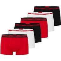 HUGO Boxer Herren Boxershort 6er Pack Baumwolle (Packung, 6er Pack)
