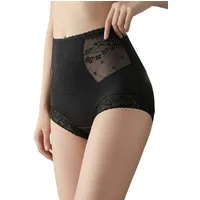 Lovolotti Taillenslip Damen High-Waist Shaping Slip aus Spitze – Unterhose mit Mesh-Details