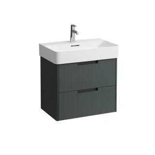 LAUFEN Waschtischunterschrank JUNA 400x621x515 2 Schubl m. Griffm. f.WT H810284 verkehrsgrau, H4116 H4116121092661