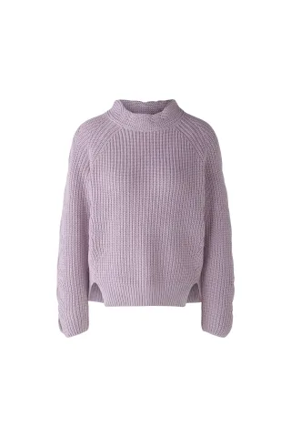 Oui - Pullover Baumwollmischung violett - Gr. - 44