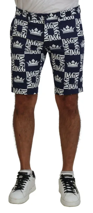 Krone Druck Shorts Sommerstil