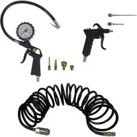siwitec Kompressor Kompressor Zubehör-Set: 5 m Druckluftschlauch, Druckluftpistole, Reife, 3-tlg.