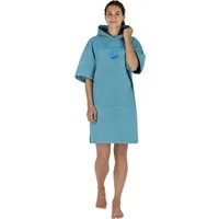 normani Badeponcho Damen Mikrofaser Badeponcho Siargao, Polyester, Kapuze, Schlupf, Bade Handtuch mit Ärmeln aus recyceltem Material