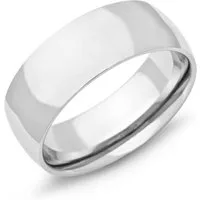 Unique Fingerring Breiter Edelstahl Ring poliert 8mm R9101 von Unique