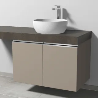 Sanipa Waschtischunterbau mit Türen 2morrow (L2363) 510x800x520 Sandgrau-Matt, L236367 L236367