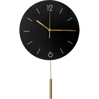 Platinet Wanduhr runde Wanduhr Dämmerung mit geräuschlosem Uhrwerk Quarzmechanismus