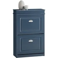 SoBuy Schuhschrank FSR78/FSR79/FSR94, Schuhkipper, Schuhregal, Schuhbank, mit Klappen mit 1/2/3/4 Klappen, Schuhschrank schmal, Schuhbank Schuhablage, Flur