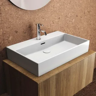 Ideal Standard Extra Waschtisch T372801 mit Hahnloch, mit Überlauf, 700 x 450 x 150 mm, weiß