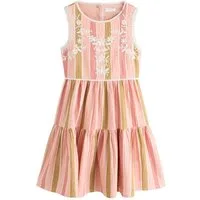 Next Sommerkleid Ärmelloses Kleid mit Stickerei (1-tlg)