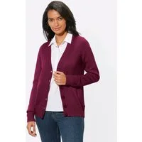 Witt Strickjacke Strickjacke Langarm Materialmix