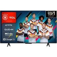 TCL 43P71KX1 QLED-Fernseher (108 cm/43 Zoll, 4K Ultra HD, Smart-TV, Google TV, Multi-HDR, Dolby Vision, Smart TV, Airplay2, Dolby Atmos, Game Master)