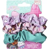 Cerda Haargummi Gabby’s Dollhouse Set – 3 Scrunchies für Kinder mit Serienmotiv, 3-tlg.