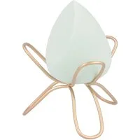 PARSA Beauty Make-up Schwamm LOV.U Make-up Ei in T?rkis mit Halterung in Gold f?r Verblenden