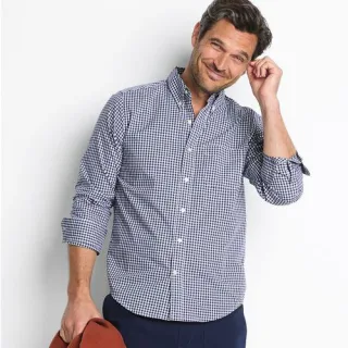 Leichtes Popelinhemd für Herren, Classic fit, Herren, size: regular, Grün, Baumwolle, by Lands' End