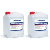 Ravensberger Chemie Bügelwasser VE-Wasser Demineralisiertes Wasser - 5 L, 2x 5 Liter Kanister von Ravensberger Chemie -, kalkfrei für Auto, Batterie, Haushalt, Dampfbügeleisen und Labor