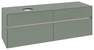 Villeroy & Boch Waschtischunterschrank Collaro C05000 1600x548x500mm 4 Ausz. Waschtisch li Soft Gree C05000AF