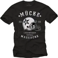 MAKAYA Print-Shirt Buds Trikot Mücke 63 American Football Helm Motiv Herren/Männer mit Druck