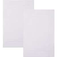 Betz Badematte 2 Stück Badvorleger Premium Badteppich Größe 50x70 cm, unbeschichtet, beidseitig nutzbar, beidseitig nutzbar, Baumwolle, Qualität 650g/m²