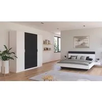 rauch Schlafzimmer-Set Monza, mit Drehtürenschrank Breite 226 cm, Bettanlage in 2 Breiten