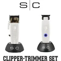 Stylecraft Haarschneider Saber Clipper 2.0 White + Saber Trimmer White