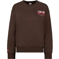SUBLEVEL Sweatshirt Damen Pullover langarm mit Kuscheltierprint Sweater, Sweatpullover