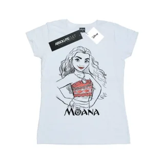 Disney - "Moana Sketch" T-Shirt für Damen (Weiß)