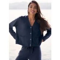Elbsand Strickjacke aus hochwertigem Feinstrick, Loungewear